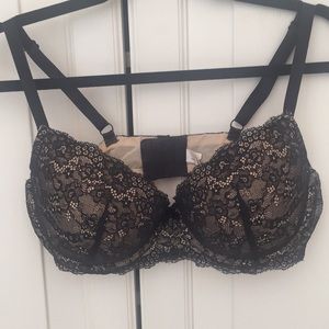 Black sexy lace bra